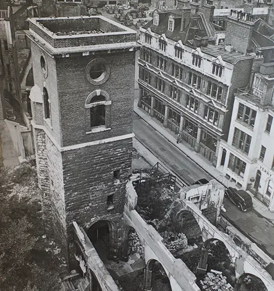 Sermon to mark 70 years since St Olave’s was re-hallowed, following war damage.