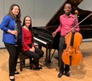 Lunchtime Concerts – Thursday 6 March – Esther Sheridan Clarinet, David Kadumukasa Cello, Emilie Capulet Piano