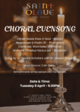 Choral Evensong – Tuesday 8th April – 5:30