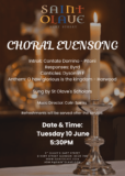 Choral Evensong – Tuesday 8th July – 5:30