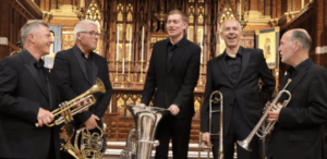 Read more about the article Lunchtime Concerts – Thursday 3 July – Brook Brass – Dave Clewlow, Clive Miller: Trumpets, Tim Sullivan: Horn, Dave Wallace: Trombone, Stanley Aitken: Tuba
