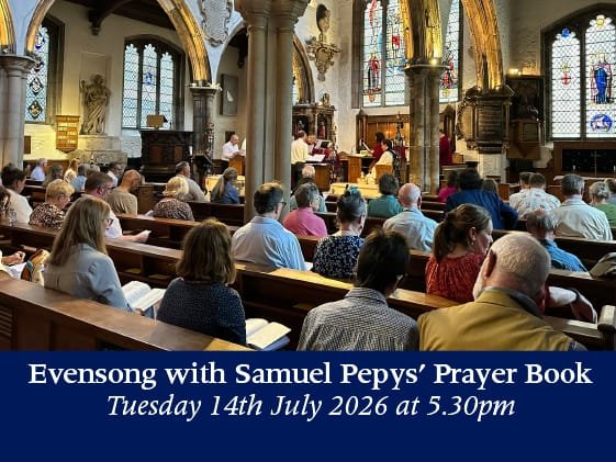 Tuesday 14th July 2026 – Evensong with Pepys Prayer Book