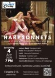 Saturday 4th July 2026 – 7.00pm-8.30pm – Hanover Choir Summer Concert – ‘Harpsonnets’ – Songs of Love & Longing for Choir & Harp