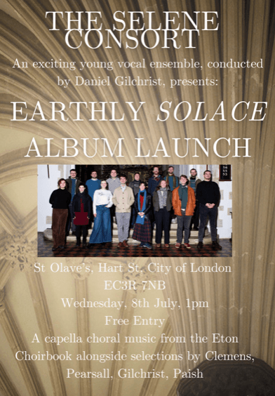 You are currently viewing Lunchtime Concerts – Wednesday 8 July – The Selene Consort