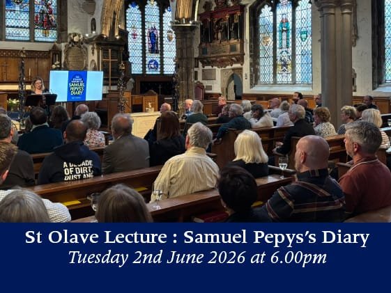 You are currently viewing Tuesday 2nd June 2026 – St Olave Lecture: The Strange History of Samuel Pepys’s Diary
