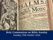 Sunday 25th October 2026 – Bible Sunday at St Olave Hart Street