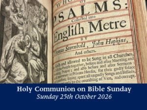 Read more about the article Sunday 25th October 2026 – Bible Sunday at St Olave Hart Street