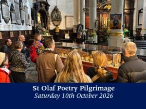 Read more about the article Saturday 10th October 2026 – St Olaf Poetry Pilgrimage through the City